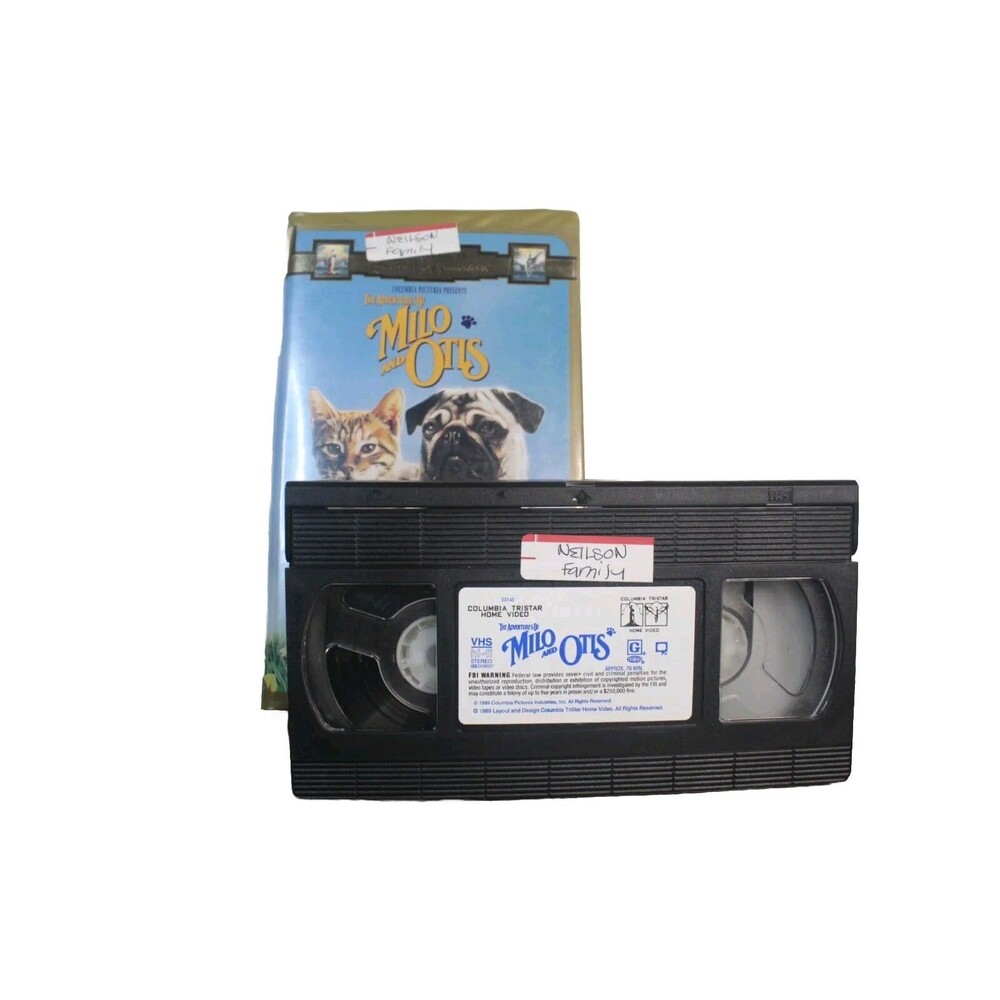 Adventures of Milo and Otis (VHS, 1997, Clamshell Case) Columbia Pictures - Picture 2 of 3